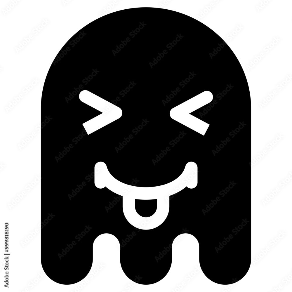 Ghost Emoji Icon. Simple Soul Black Silhouette. Ghost Emoji Icon. Simple Soul Black Silhouette.