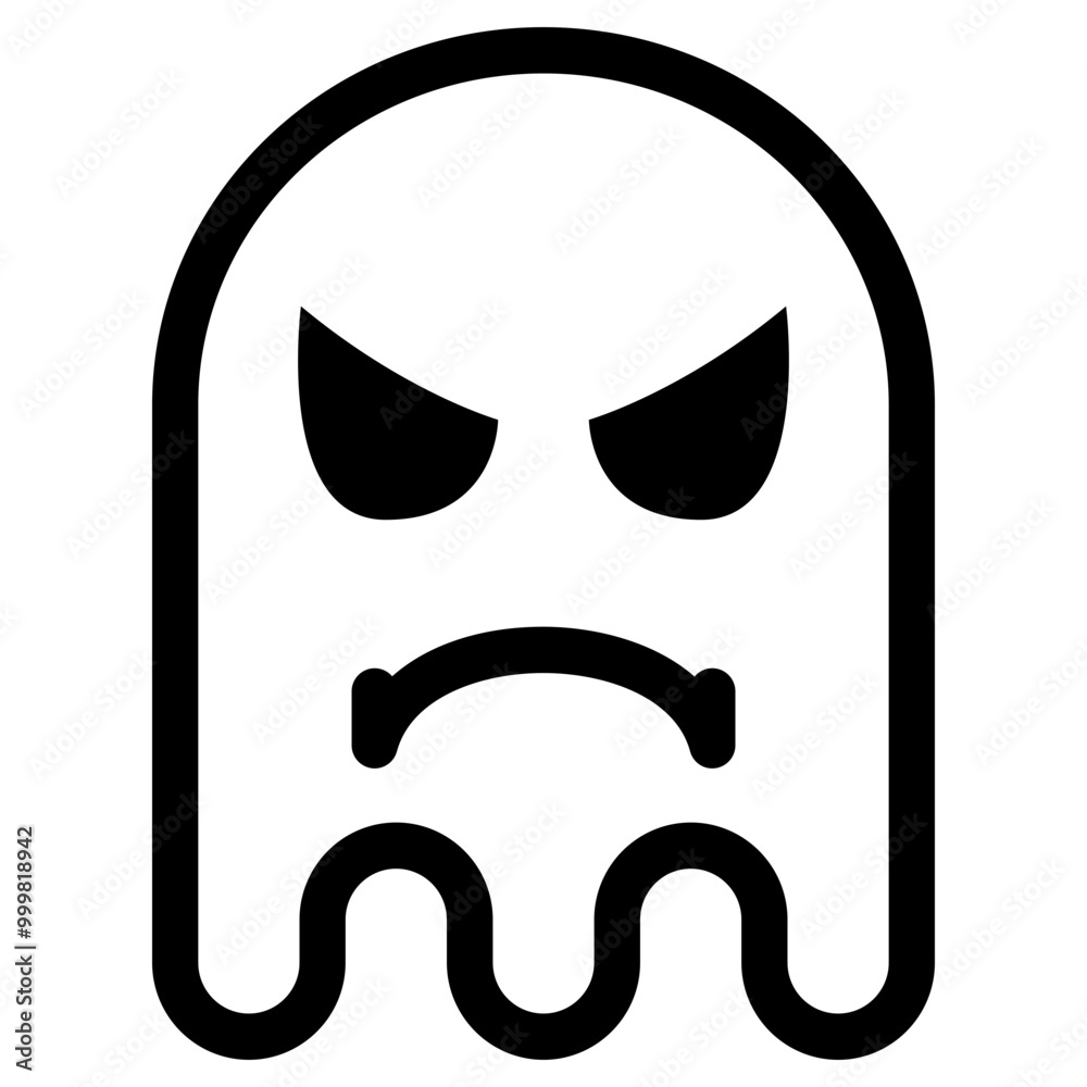 Ghost Emoji Emoticon. Simple Soul Smiley Illustration Vector. Ghost Emoji Emoticon. Simple Soul Smiley Illustration Vector.