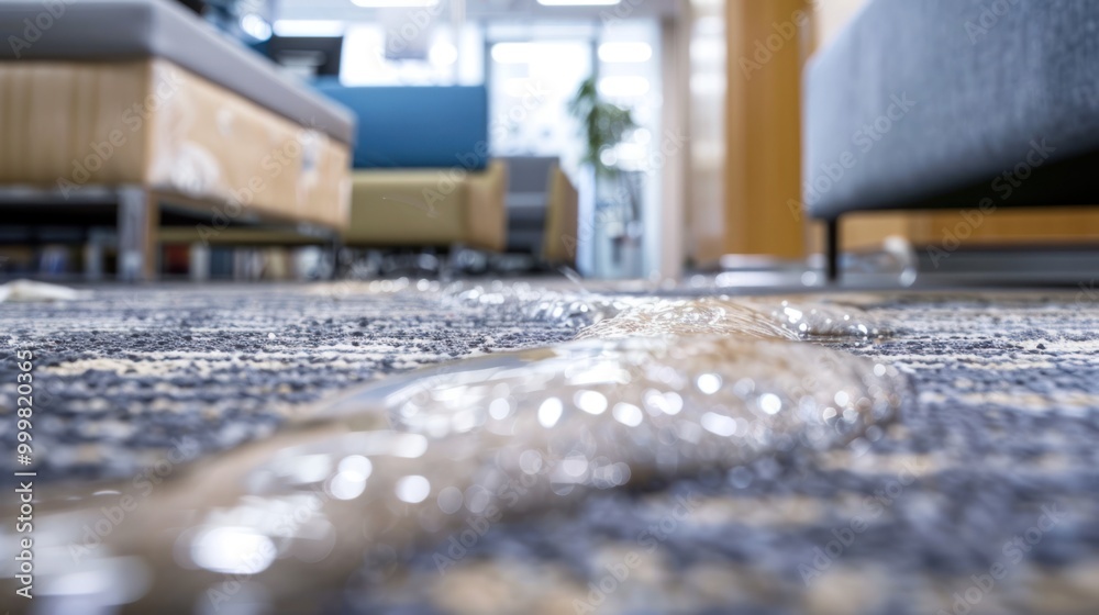 Water Damage on a Carpet Water Damage on a Carpet