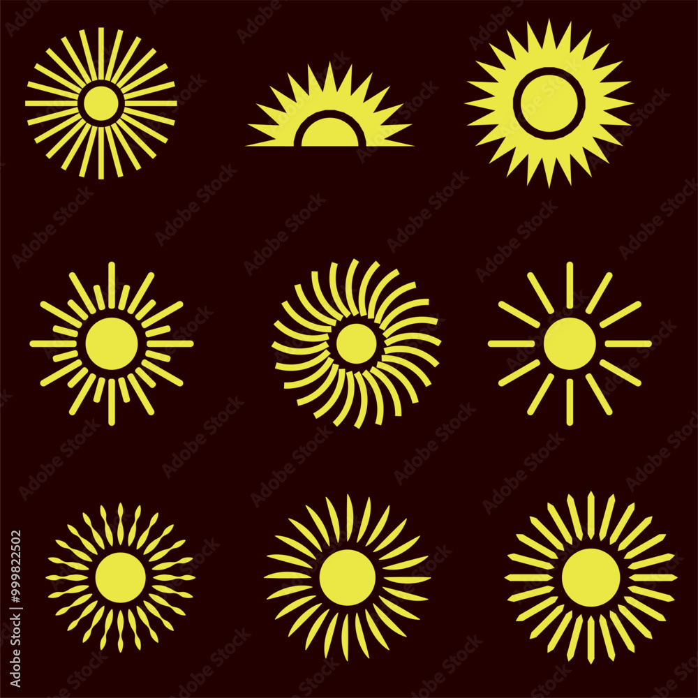 Fototapeta premium Sun icon 