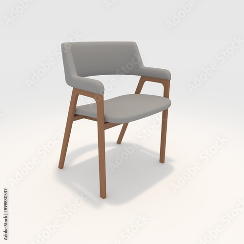 3d render armchair design element. Furniture Collection