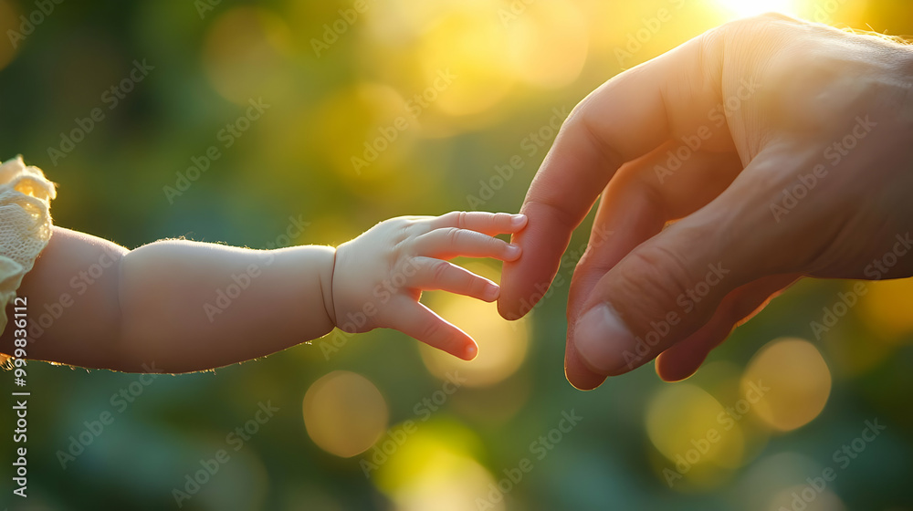 Tiny Hand Reaching Out in Nature's Embrace Tiny Hand Reaching Out in Nature's Embrace