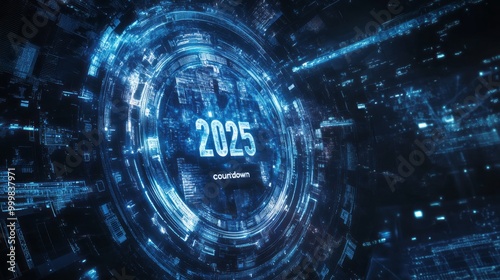 2025 countdown background concept