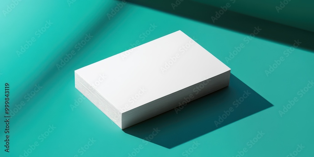Minimalist white box on a teal surface, showcasing simplicity and modern design, perfect for branding or packaging ideas. Minimalist white box on a teal surface, showcasing simplicity and modern design, perfect for branding or packaging ideas.