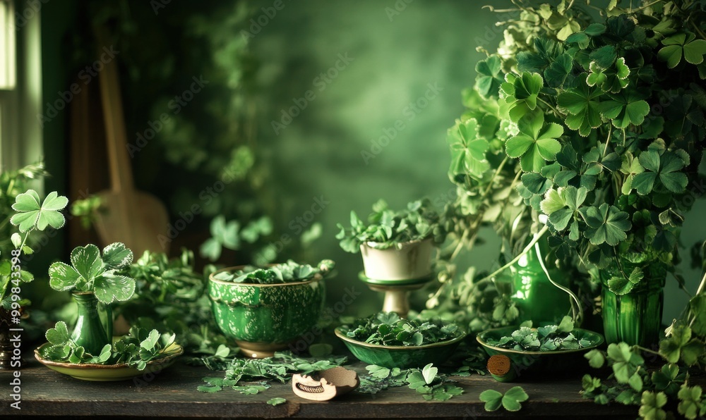 Abundant Green Clover Decor, Nature's Luck Abundant Green Clover Decor, Nature's Luck