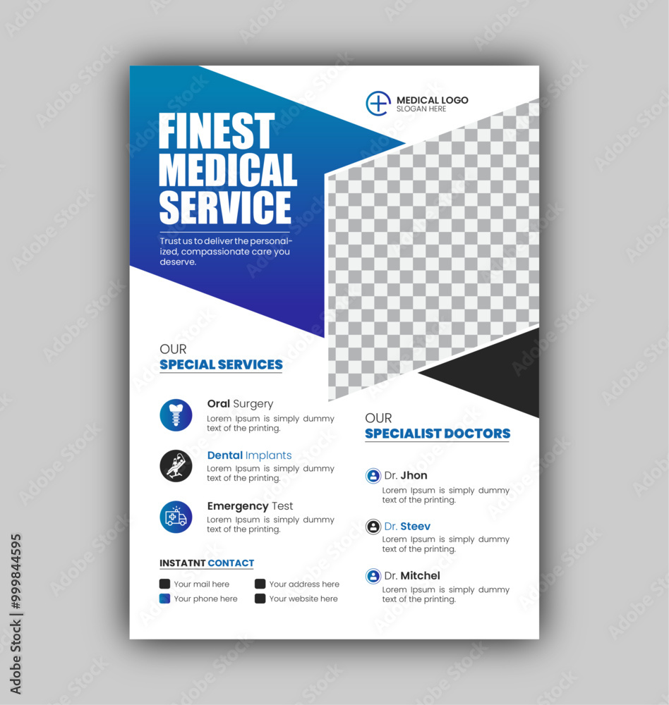 Medical Healthcare Flyer Design Template, Or Brochure Cover Design Template Medical Healthcare Flyer Design Template, Or Brochure Cover Design Template