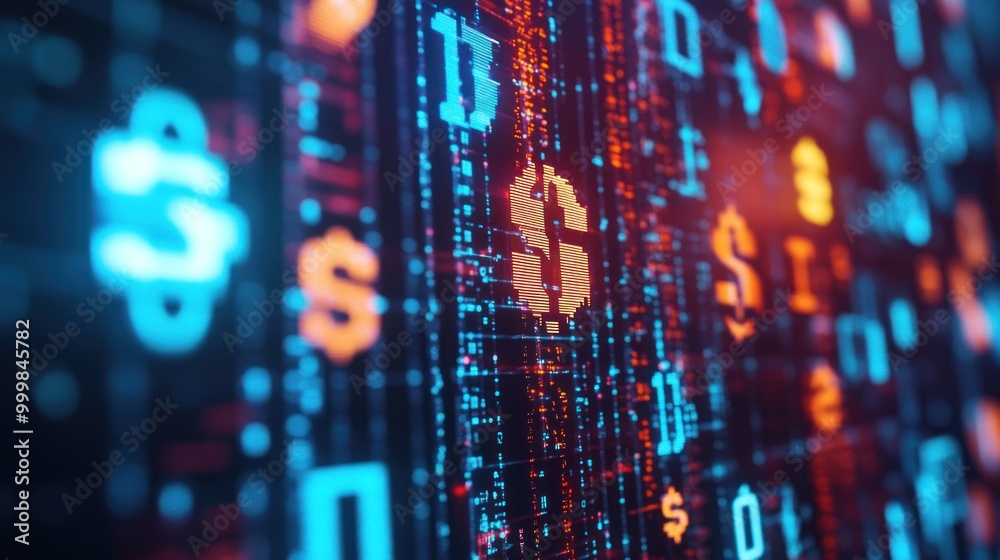 Fintech imagery with digital wallets, currency symbols, and real-time financial data streams, highlighting modern finance. Fintech imagery with digital wallets, currency symbols, and real-time financial data streams, highlighting modern finance.