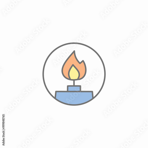 Fire burner icon vector illustration