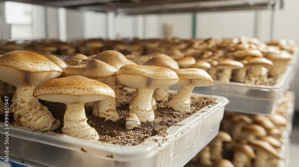 Mushroom cultivation tools such as growing trays, spore sprayers, and humidity tents for efficient indoor mushroom farming.