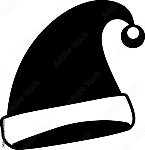 Vector Illustration of a Classic Santa Hat