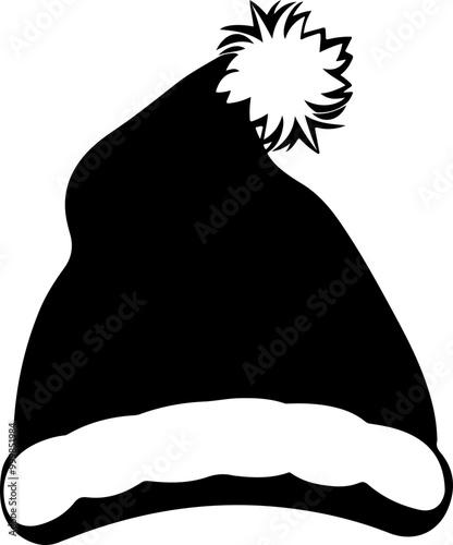 Stylized Vector of a Christmas Santa Hat