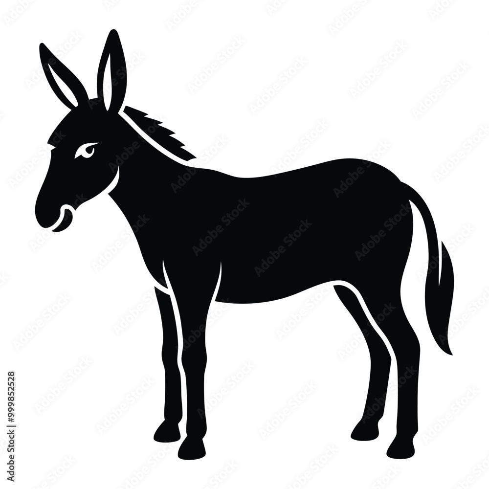Donkey Silhouette Vector Illustration
Donkey Silhouette Vector Illustration
