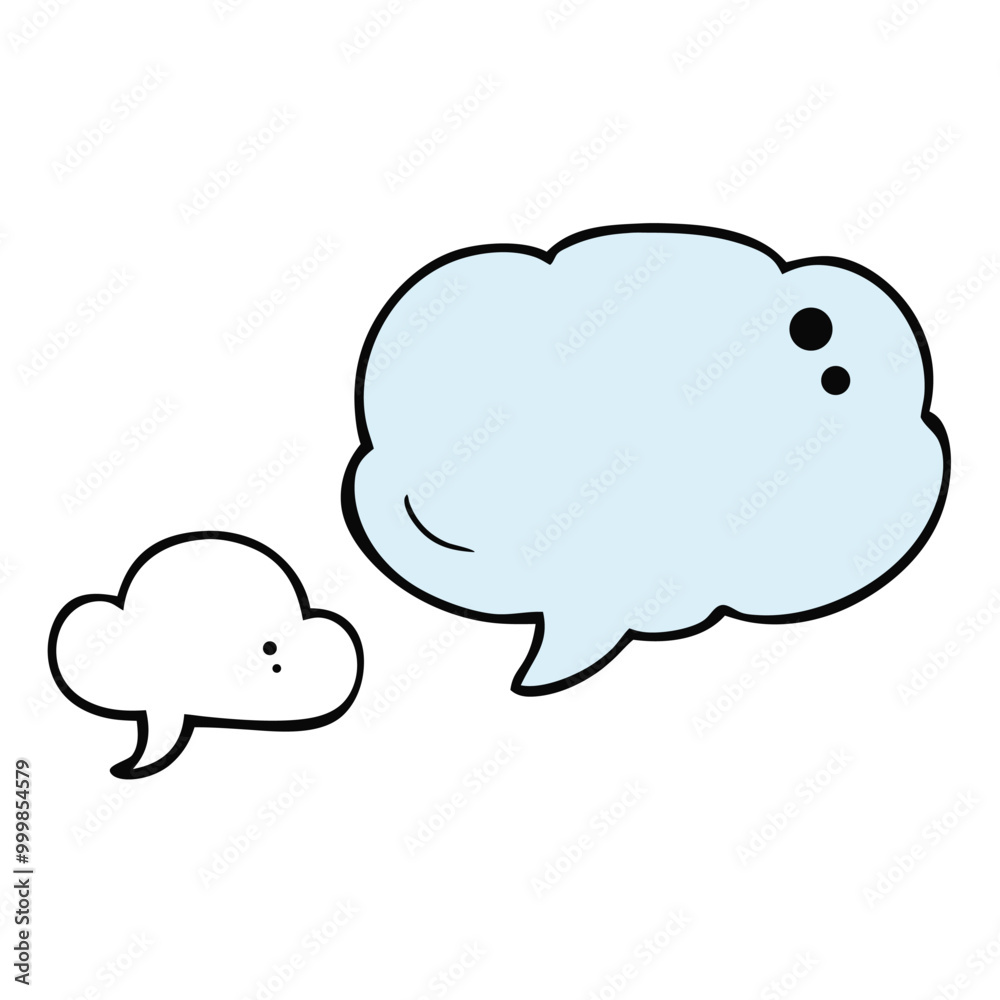 Speech Bubbles in Cloud Textbox Vector, Cloud-Shaped Speech Bubbles Vector Art.
Speech Bubbles in Cloud Textbox Vector, Cloud-Shaped Speech Bubbles Vector Art.