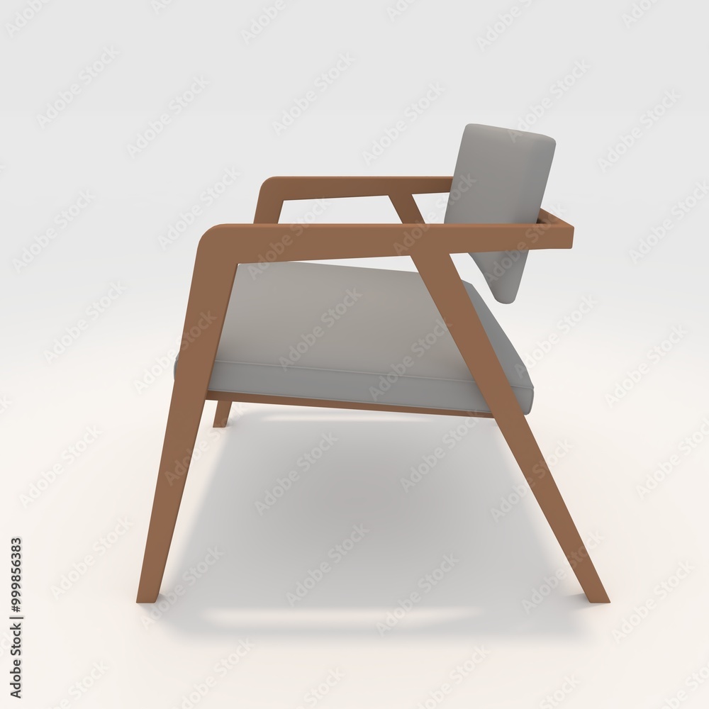 3d render armchair design element. Furniture Collection 3d render armchair design element. Furniture Collection