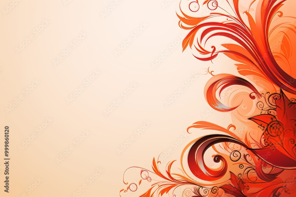 Elegant oriental themed background with subtle patterns for text presentation and clarity Elegant oriental themed background with subtle patterns for text presentation and clarity