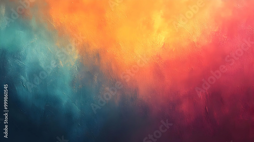 Abstract Art with Blue, Orange, and Red Colors: A Textured Background for Design