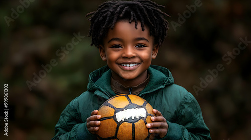 Young Boy Smiles Holding So...