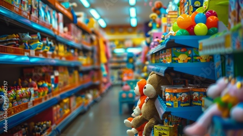 Toys department in a store