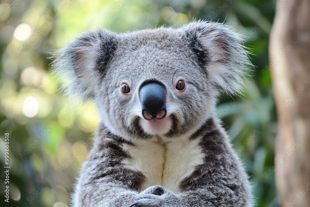 Obraz premium Photogenic Koala looking at the camera ,generative ai