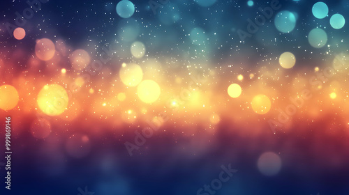 Wallpaper Mural Abstract Blurred Lights Background with Bokeh Effects Torontodigital.ca