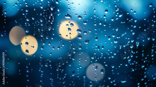 Water droplets on the window