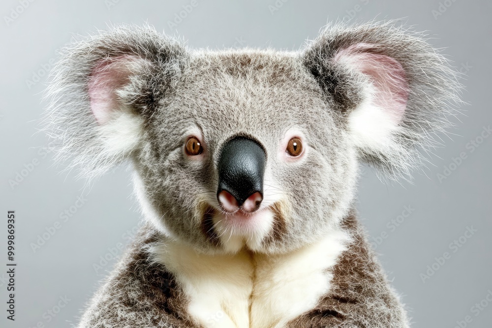 Naklejka premium Photogenic Koala looking at the camera ,generative ai