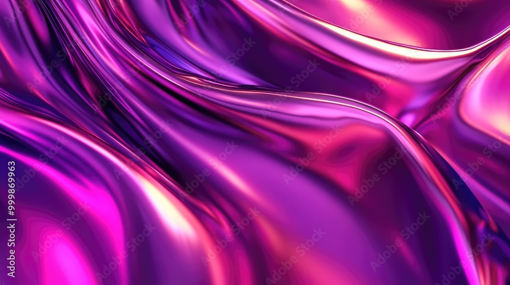 Fototapeta premium Abstract Swirling Purple and Pink Liquid Surface