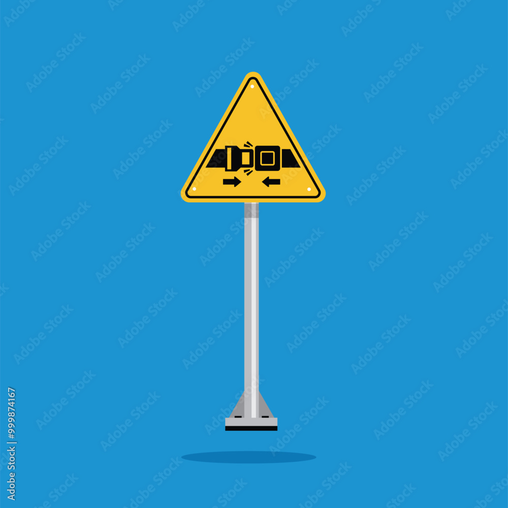 wear safety belt sign on yellow triangle board. Suitable for posters and web icons
wear safety belt sign on yellow triangle board. Suitable for posters and web icons