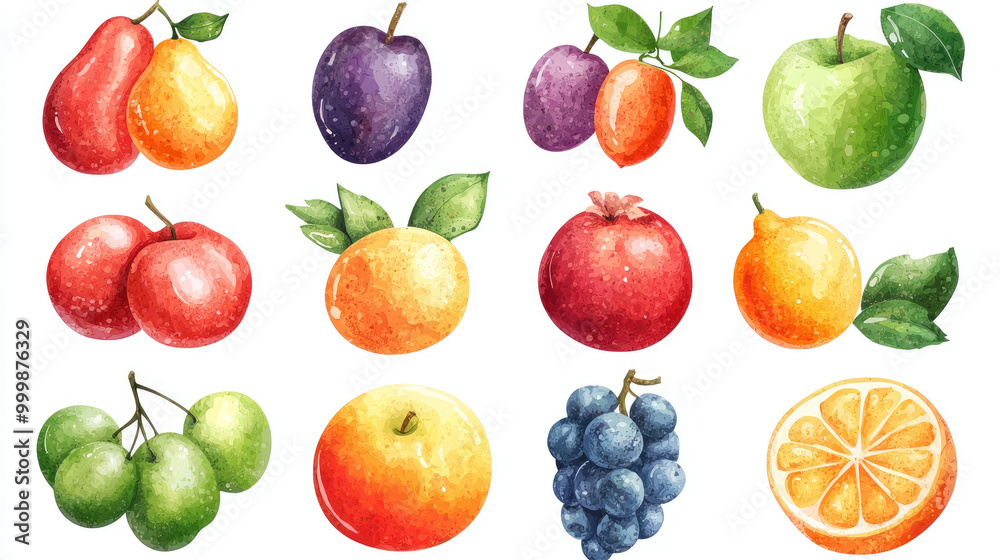 Vector fruits background Vector fruits background