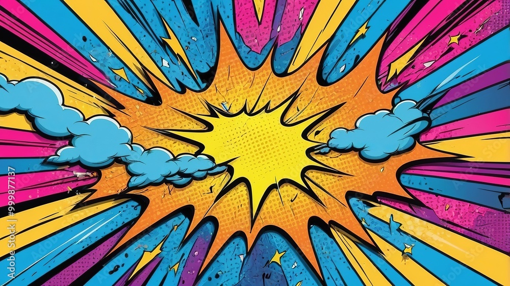 Fototapeta premium comic book background