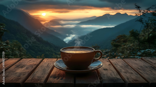 Morning Coffee with Mountai...