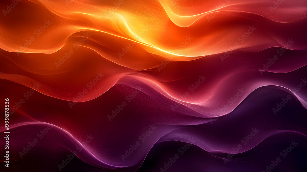 Obraz premium Abstract Art: Soothing Waves of Color
