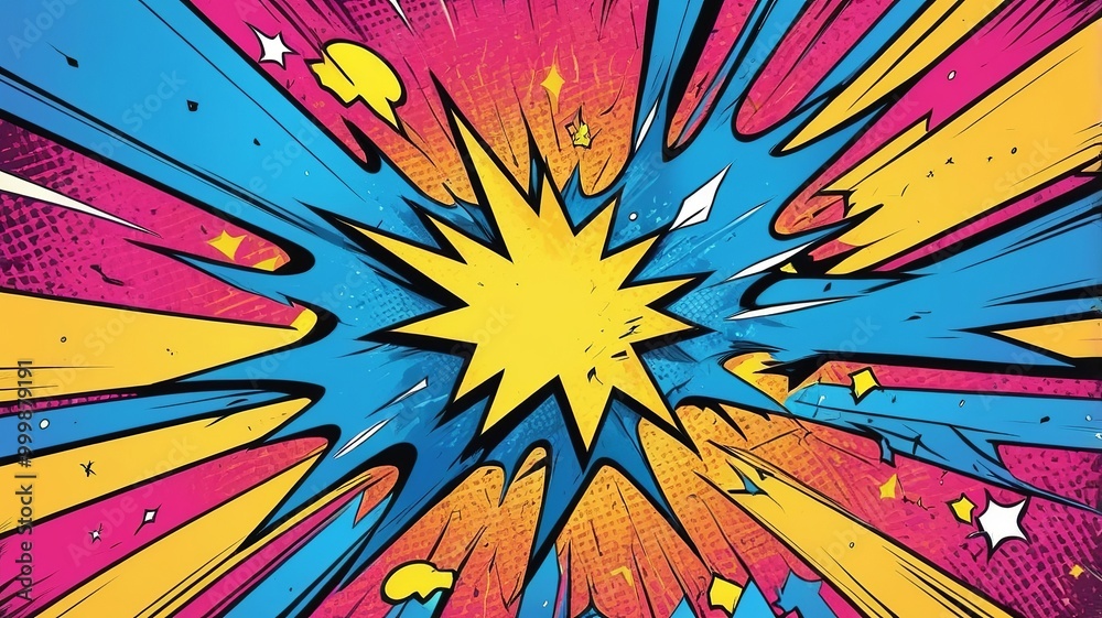 Fototapeta premium comic book background