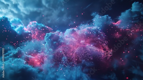 Abstract Clouds with Digital Particles