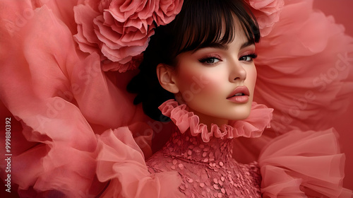Stunning Woman with Delicat...