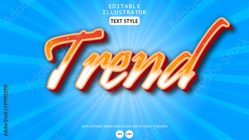 Font Trend Effect Can Be Edited