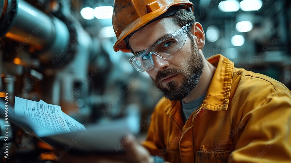 female engineer reading technical documentation with project manager in modern industrial factory talking about new production project investment team management in manufacturing facility female engineer reading technical documentation with project manager in modern industrial factory talking about new production project investment team management in manufacturing facility