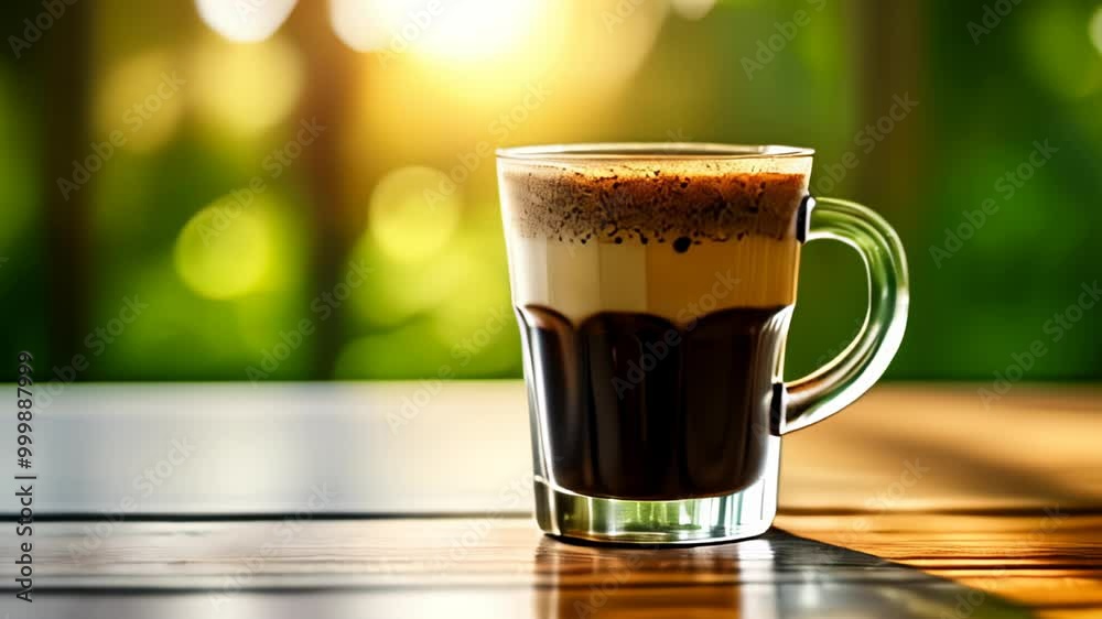  A moment of tranquility with a frothy beverage