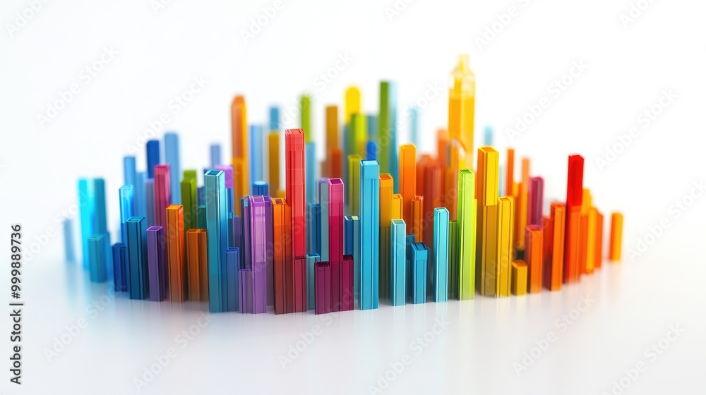 A colorful 3D bar chart illustrating global economic performance, with each bar representing a different country GDP growth, set against a clean white background. A colorful 3D bar chart illustrating global economic performance, with each bar representing a different country GDP growth, set against a clean white background.