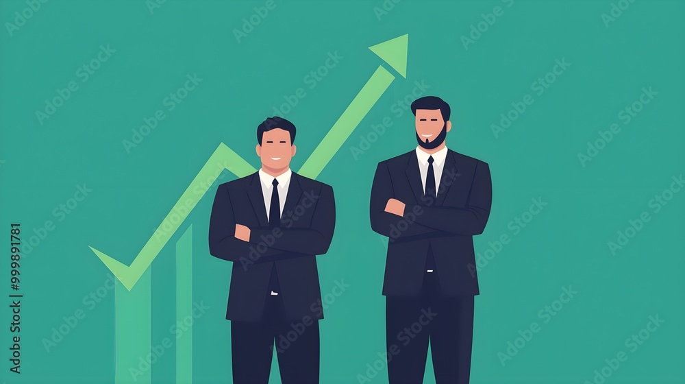 Green business growth chart, illustrated design showcasing a rising trend, emphasizes sustainability and financial success in eco-friendly ventures Green business growth chart, illustrated design showcasing a rising trend, emphasizes sustainability and financial success in eco-friendly ventures