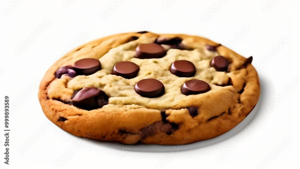 Deliciously tempting chocolate chip cookie Deliciously tempting chocolate chip cookie