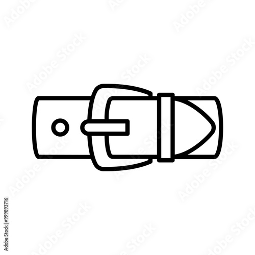 buckle icon. backpack buckle vector. metal belt buckle vector icons color editable