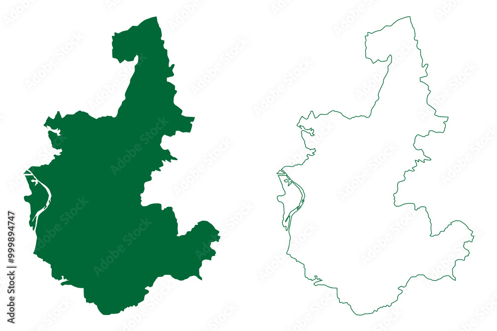 Sambalpur district (Odisha State, Republic of India) map vector illustration, scribble sketch Sambalpur map Sambalpur district (Odisha State, Republic of India) map vector illustration, scribble sketch Sambalpur map