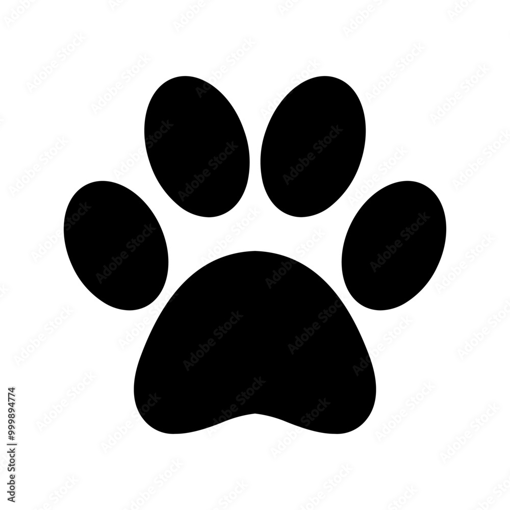 Paw icon. vector for web and mobile app color editable Paw icon. vector for web and mobile app color editable