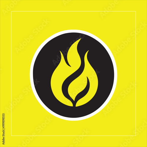 Fire icon. Vector illustration