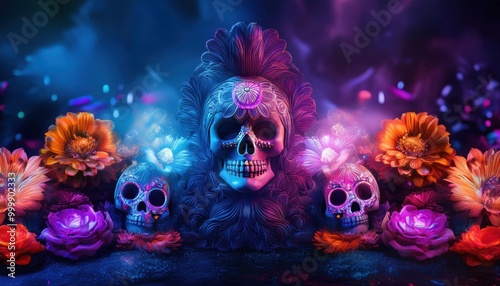 day of the dead background photo