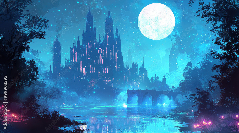 Vector fantasy background Vector fantasy background