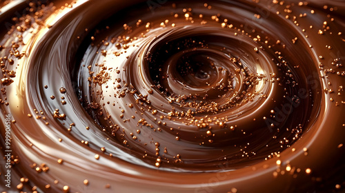 Chocolate Swirling Abstract...
