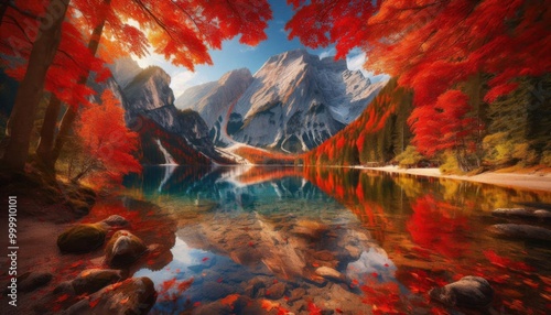 autumn landscape in the forest