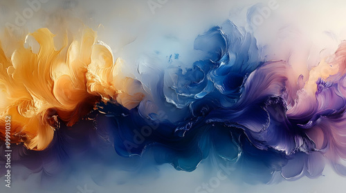 Abstract Art: Swirling Colors and Textures